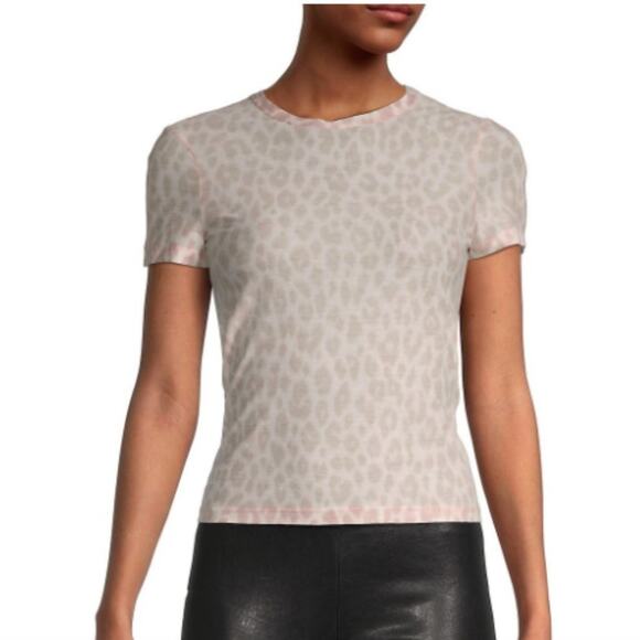 ALC Bambina Leopard Print Tissue Tee - Picture 1 of 5